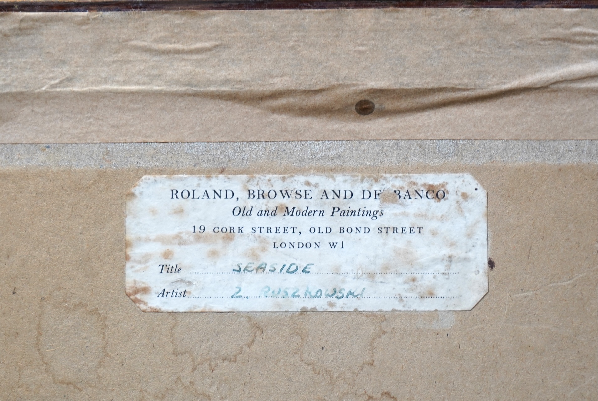 Zdzislaw Ruszkowski, Polish 1907-1991, 'Seaside'